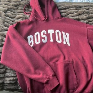 Brandy Melville Boston Hoodie🍒 one size but it fits Like oversized Medium on me